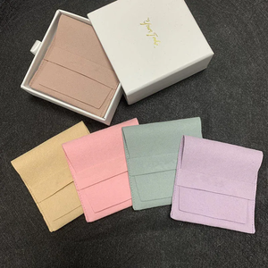 High-quality Microfiber <b>Envelope</b> Bag Portable Dust Proof <b>Gift</b> Bag Wholesale Jewelry Card with logo Leather Jewelry Pouch - Product Image 6