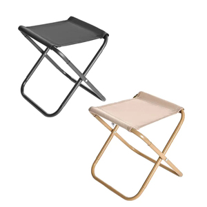 Portable Outdoor Folding Stool Modern Metal Small <strong>Bench</strong> for Fishing <strong>Camping</strong> Backpacking for Parks and Outdoor Activities - Product Image 3