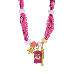 <span class=keywords><strong>Collana</strong></span> Artigianale Multicolore con Ciondoli a Forma <span class=keywords><strong>di</strong></span> Fiore, Cuore, Pesce e <span class=keywords><strong>Ferro</strong></span> <span class=keywords><strong>di</strong></span> <span class=keywords><strong>Cavallo</strong></span>, Gioielli <span class=keywords><strong>di</strong></span> Moda - Product Image 6