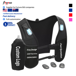 Custom Lightweight Adjustable Strap Neoprene BPA Water Bottle Phone Storage Hydration Running Vest Jogging <strong>Bag</strong> - Product Image 1