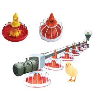 Automatic Feeder For Chicken Floor Poultry Equipment Chicken Feeder Pan Feeding System For Broiler