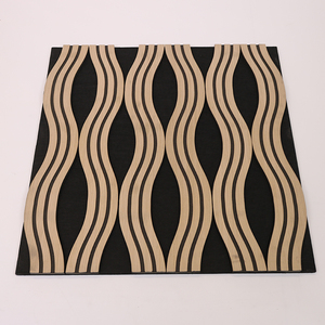 Panel de Pared de Listones de Madera con Forma de Cuña, Ecológico, Absorbente de Sonido, para Salas Profesionales, Salas de Estar y Dormitorios - Product Image 2
