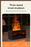 Diffuseur d'arômes et humidificateur d'air mural OEM haut de gamme, simulation flamme, pour la maison, machine à parfum