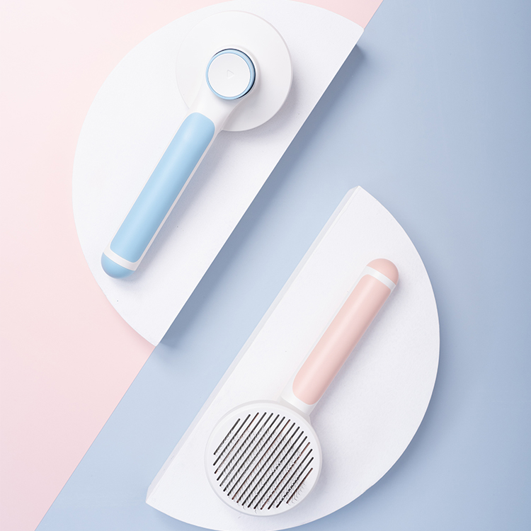 Wholesale Automatically Pet Dog Cat Grooming Brush Self Cleaning Remove Dog Hairs Pet Comb