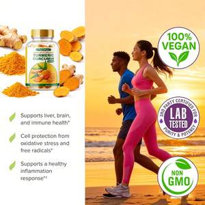 Maßgeschneiderte Kurkuma-Öl-Curcumin-Softgels Nahrungsergänzungsmittel Schwarzer Pfeffer Ingwer Softgels mit MCT-Öl Curcuminoiden Kurkuma-Gummis - Product Image 2