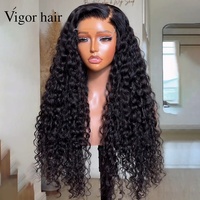 Perruque longue en cheveux brésiliens bouclés, 26 pouces, dentelle HD 5x5, densité 300%, cheveux humains vierges de luxe, perruques sans colle personnalisées