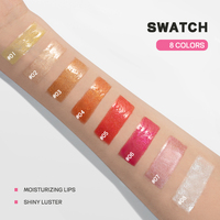 Gratis sampel Label pribadi 12 jam Lip Gloss berkilau pelembap riasan kecantikan Bibir tahan lama pelembap Vegan lipstik mengkilap