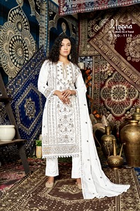 Elegante conjunto pakistaní Anarkali Salwar Kameez en tela de seda Georgette perfecto para funciones de boda y fiesta vestido étnico - Product Image 6