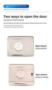 <span class=keywords><strong>Serratura</strong></span> <span class=keywords><strong>Elettrica</strong></span> Antifurto Silenziosa Senza Chiave in Acciaio Inossidabile ad Alta Sicurezza con Cilindro e Chiusura a Superficie per Controllo Accessi - Product Image 5