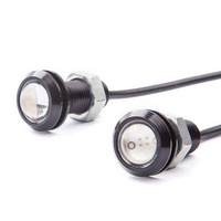 23mm LED DRL D'oeil D'aigle Voiture Brouillard lumière courante de Jour drl Inverse De Stationnement De Secours Signal Lumière Lampe de moto livraison gratuite