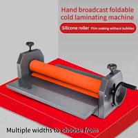Nouvelle petite machine à plastifier à froid manuelle, rouleau en gel de silice de 650 pieds, 110V/220V, 7m/min, pour formats de papier A4/A3/A5/A6