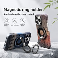 Support magnétique anti-tremblement pour téléphone, rotatif à 360 degrés, pliable, en fibre, pour smartphone, tablette, bureau, lit, voiture, portable