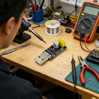 Comunicación Inalámbrica MCU I2C, Placa de Desarrollo ESP8266 Linux, Convertidor DC/DC Compatible, Kits de Expansión de Base, Módulo WiFi