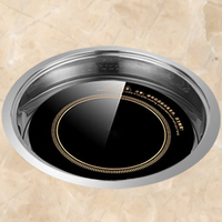 Vente en gros Cuisine Restaurant 2000W Contrôle tactile Contrôle par fil Rond Intégré Table Top Cuisinières électriques à induction