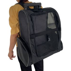 Sac à dos de transport pour chiens et chats avec roues, chariot de transport portable pour animaux domestiques - Product Image 1