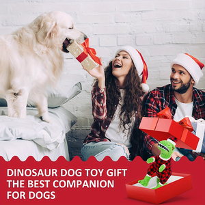 Nouveau cadeau de noël Halloween dinosaure grinçant jouet à mâcher pour animaux de compagnie dentition interactive indestructable chien jouets molaire morsure chat jouer jouet - Product Image 5