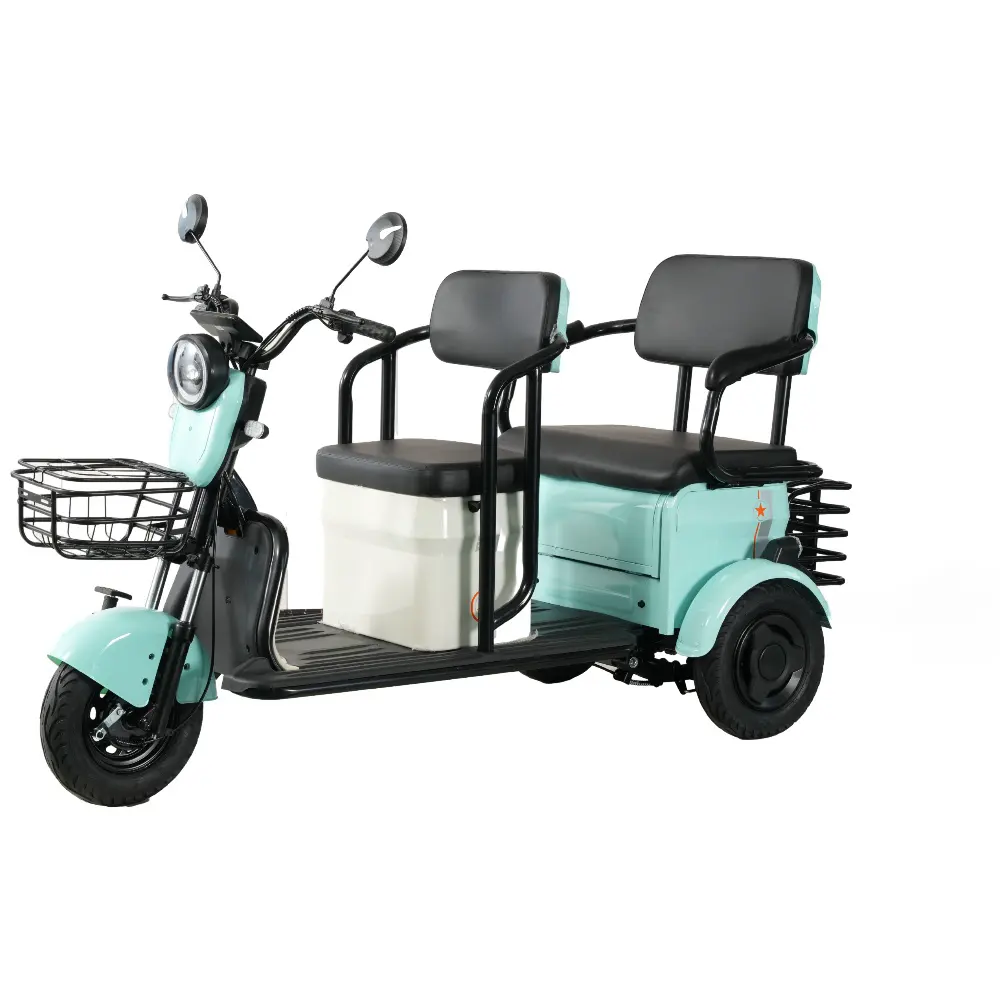 Tricycle électrique de mobilité à trois roues Tricycle électrique à performances stables pour adultes et personnes âgées