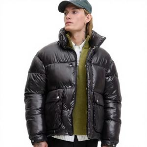 Chaqueta Acolchada de Hombre Estilo Hip Hop, Personalizada, Impermeable, Cortavientos, con Capucha, Ecológica, para Primavera, Estilo Universitario, Urbana, Motociclista - Product Image 1