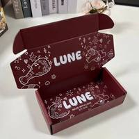 Boîtes cadeaux personnalisées pour l'expédition, boîtes à courrier en papier kraft extra-résistant, emballages écologiques recyclables avec logo en feuille d'or