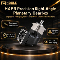 Gearbox Planetary Helikal Presisi Seri HABR142-20-L1 Houle Reducer Gear Motor Low Backlash IP65 Servo Gearhead Speed Reducer