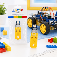 Moteur à réducteur Zetok TT et carte de conversion DC 3V-6V 18x27mm pour kit DIY de voiture robot intelligente