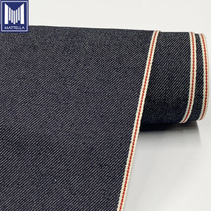 ผ้ายีนส์ผ้าย้อมสีสำหรับผู้ชายผ้ายีนสแปนเด็กซ์อีลาสเทน2% จากญี่ปุ่นเนื้อผ้าทอลายทแยงย้อมสี - Product Image 2