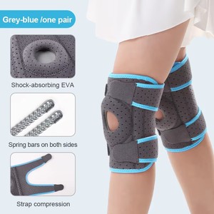 Ginocchiere Sportive in Neoprene Antiscivolo, Traspiranti, Leggere e Regolabili <span class=keywords><strong>per</strong></span> Bambini, Fitness, Ciclismo e Alpinismo - Product Image 3