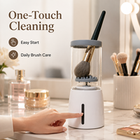 Vente en gros d'outils de maquillage portables, appareil de nettoyage électronique, brosse de maquillage pour éponge, poudre d'oeuf, pinceau de maquillage