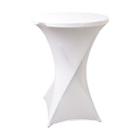 Housses de Table de Bar en Spandex Moins Chères, Nappes Extensibles Élastiques pour Cocktail et Mariage