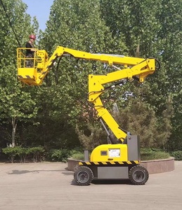 230kg 250kg 300kg gagang teleskopik angkat barang 10m 12m 15m 18m 20m 28m Platform kerja artikulating Boom mengangkat - Product Image 2