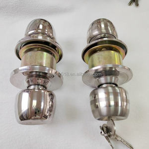 Cerradura de pomo de puerta redonda de acero inoxidable de grado 304 a granel de diseño moderno 60mm Backset con 3 Llaves para uso residencial y comercial - Product Image 6