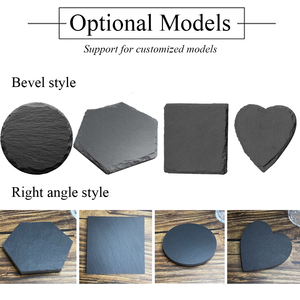 Ý tưởng quà tặng bán buôn Non-Slip cup Mat Slate đế lót ly với khắc logo uống đế lót ly đá Slate đế lót ly biểu tượng tùy chỉnh - Product Image 3