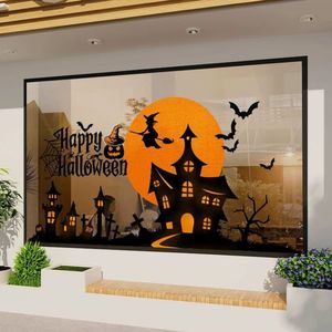 Halloween Ghost Festival Store decorazioni in PVC vetro porta adesivi per centro commerciale <span class=keywords><strong>eventi</strong></span> negozio atmosfera Layout vetrina - Product Image 1