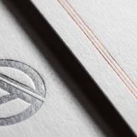 Carpeta de Papel Artesanal de Diseño A4, Personalizada con Marca, Creativa, para Presentaciones, Archivos, con 2 Bolsillos, Estilo Boutique