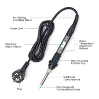 Setrika Solder 100W Suhu Dapat Diatur Layar LCD Digital 180-480 ℃   Alat Solder Inti Keramik Pemanas Cepat