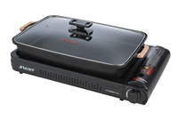 Ensemble de barbecue au gaz butane portable Réchaud à gaz Camping Cuisinière d'extérieur Réchauds à gaz portables