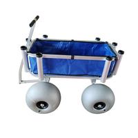 Chariot de pêche en aluminium avec roue de plage de 13 pouces pour le camping et la pêche