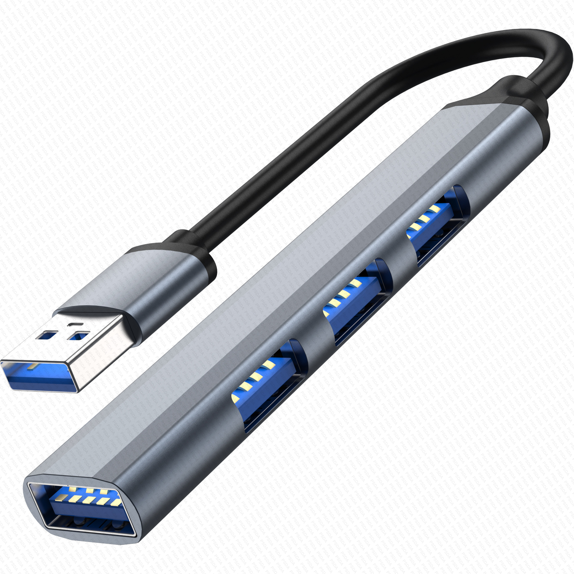 Gris-Port USB 4