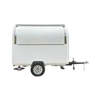 Colore bianco concessione Wedding Horse rimorchio Mobile Fast Food Pizza Vending carrello camion per la vendita