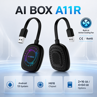 H618 Android CarPlay AI Box mit Aktiver Lüfterkühlung, Adaptiver Displayauflösung, Dual-Band WLAN und Bluetooth