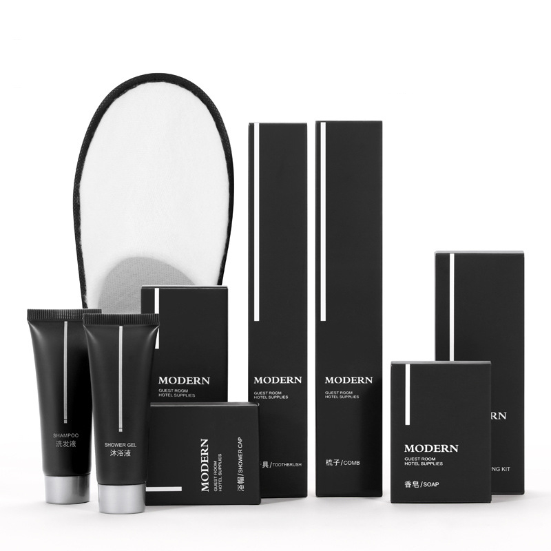 Factory Price hotel hospitality supplies shave kit shampoo travel set