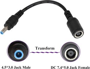 Dajiang oem מותאם אישית נייד מטען חוט 7.4x5.0 4.5x3.0 מחבר מתאם אספקת חשמל ממיר tuv מאומת dc - Product Image 4