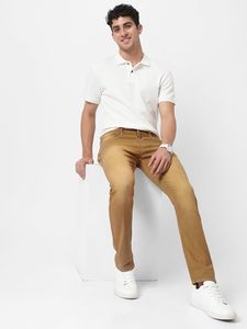 Streetwear décontracté coton délavé hommes quotidien Jean pantalon logo personnalisé couleur unie droit Jean denim - Product Image 4