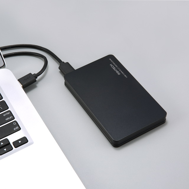 RSHTECH Portable HDD/SSD Enclosure Hard Disk Enclosure with UASP Protocol USB 3.0 2.5 Inch SATA Hard Drive Enclosure