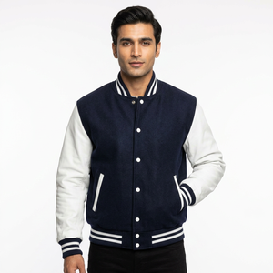 100% Wool Material Made <b>Men</b> Varsity Jacket In Different Sizes - Product Image 1