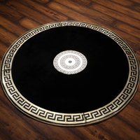 Tapis design tapis cercle domestique tapis de prière musulman tapis de maison à poils courts