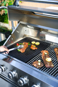 Bếp nướng gas ngoài trời độc lập với bếp đốt hồng ngoại phía sau và bàn phụ để tổ chức các buổi tiệc ngoài trời - Product Image 2