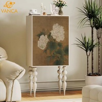 Table console moderne en bois d'ingénierie convertible par pour pour le salon et le mobilier de couloir