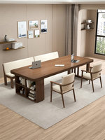 Bureau d'ordinateur exécutif moderne en bois massif Yatu D159 avec rangement au sol, garantie d'un an pour une utilisation à domicile/au bureau
