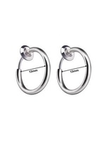 Ensemble de boucles d'oreilles et anneaux de nez 13mm, anneaux de nez, Clip sur le Septum, bijoux de corps des boucles d'oreilles unisexes de couleur mixte